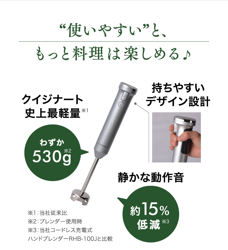 “使いやすい”と、もっと料理は楽しめる♪