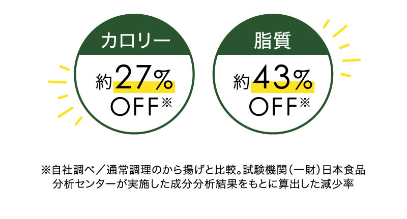 カロリーオフ・脂質オフ