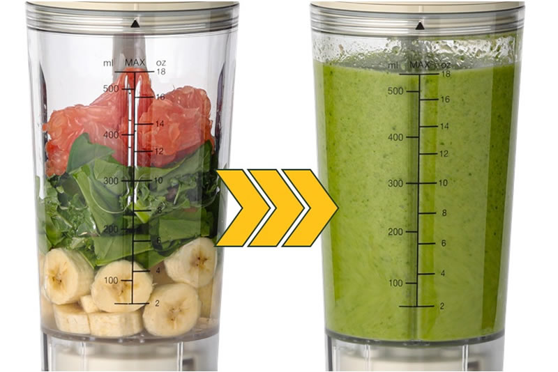 スムージー専用モードを搭載。混ぜ残しゼロのなめらかな仕上がりに