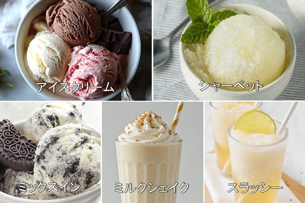 5種類のデザートモードを搭載