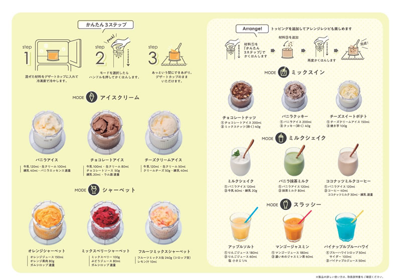 オリジナルレシピ付き