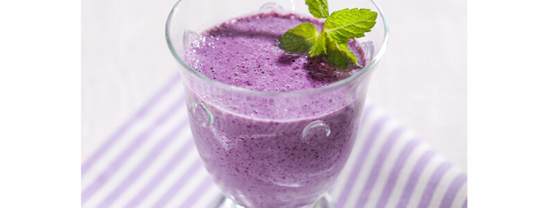 ブルーベリーヨーグルトスムージー